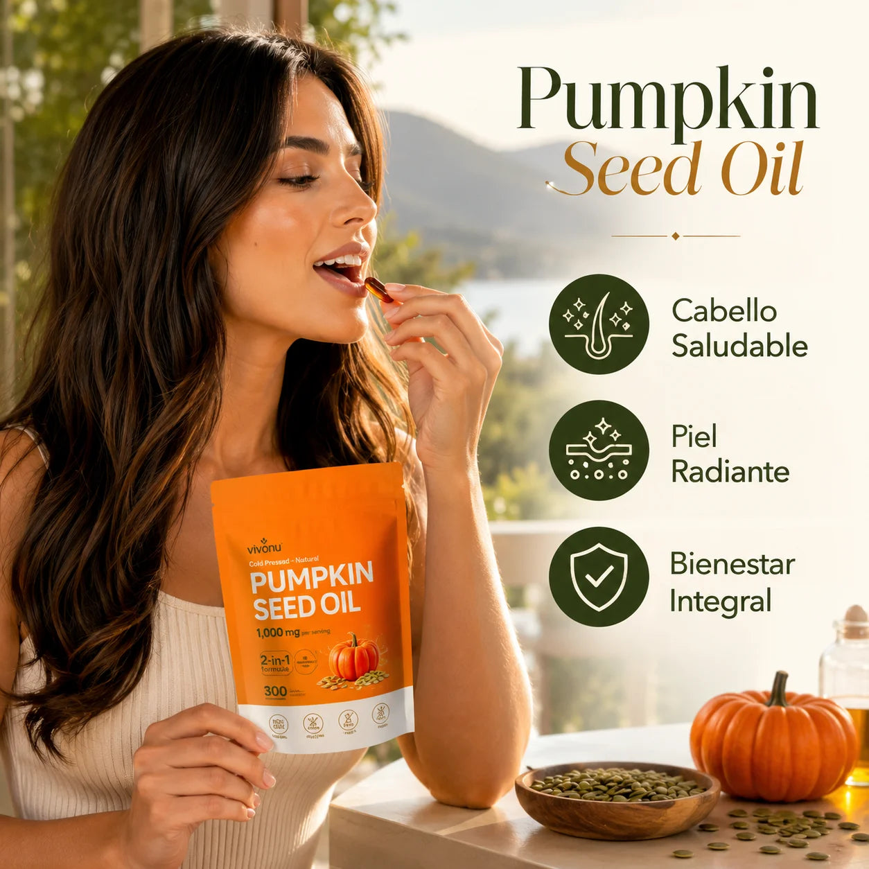 Pumpkin Seed Oil | Fortalece tu cabello en semanas