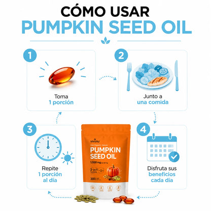 Pumpkin Seed Oil | Fortalece tu cabello en semanas