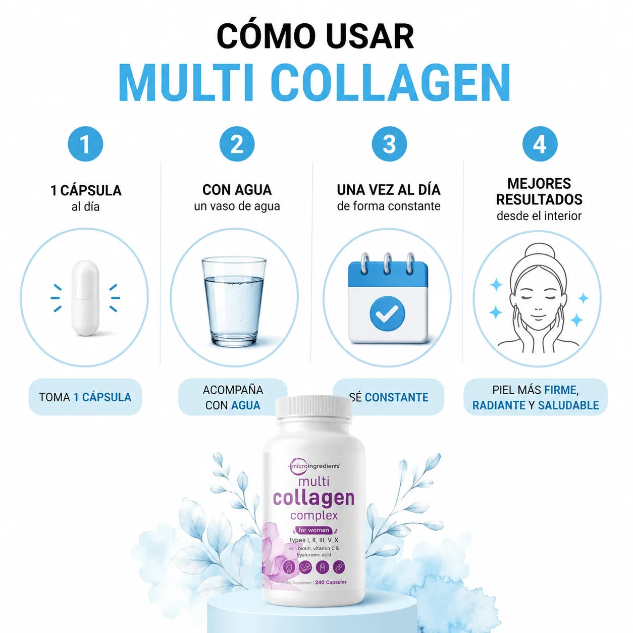 Multi Collagen | Piel firme y cabello radiante en semanas